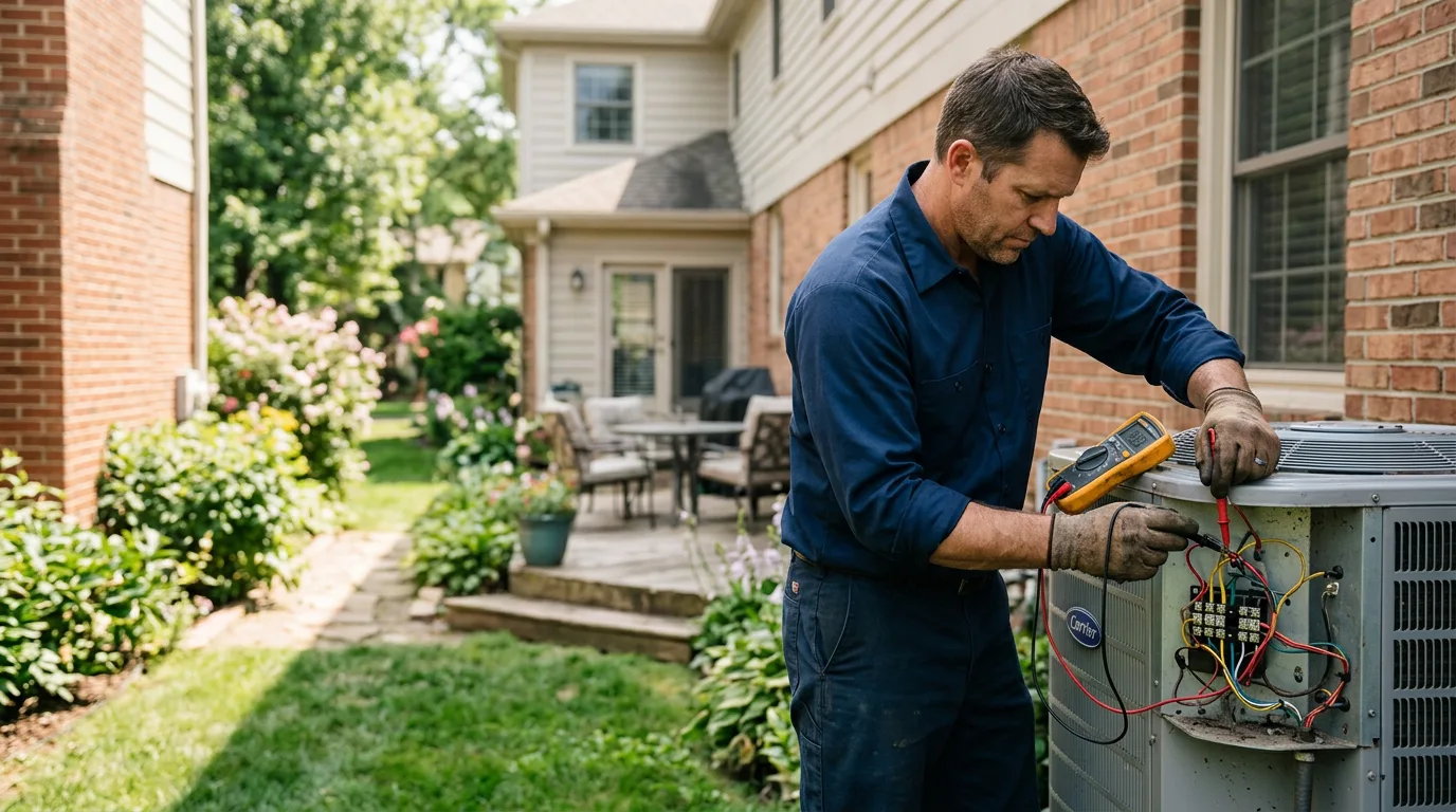 HVAC technician working near Corona Del Mar, CA